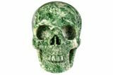 Realistic, Polished Hamine Jasper Skull #151006-1
